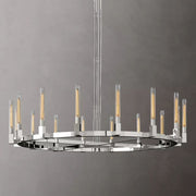 JC Prismatic Candlestick Series Glass Chandelier