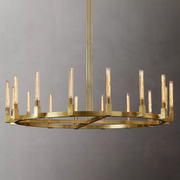 JC Prismatic Candlestick Series Glass Chandelier