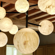 JC Alabaster  Carol Sphere Modern Artistic Chandelier Light