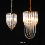 JC Cathy Ring Glass Chandelier