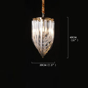 JC Cathy Ring Glass Chandelier