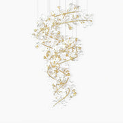 JC Ceramic Ginkgo  Chandelier Double S