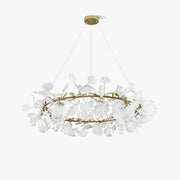 JC Ceramic Ginkgo Circle Chandelier