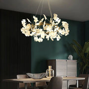 JC Ceramic Ginkgo Circle Chandelier