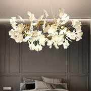 JC Ceramic Ginkgo Circle Chandelier