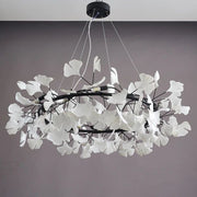 JC Ceramic Ginkgo Circle Chandelier