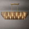 JC Siri Smoke Rectangle Chandelier 77"