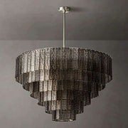 JC Siri Smoke Round Chandelier 41"