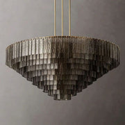 JC Siri Smoke Round Chandelier 65"