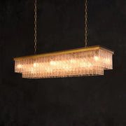 Claira Glass Rectangular Chandelier 41"49"52"72" - jchandelier