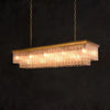 Claira Glass Rectangular Chandelier 41"49"52"72" - jchandelier