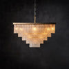 Claira Glass Square Multi-layer Chandelier - jchandelier