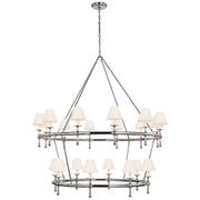 JC Classic 54" Two-Tier Ring Chandelier