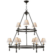 JC Classic Two-Tier Ring Chandelier