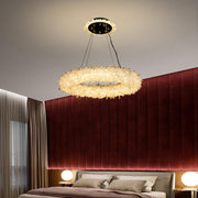 JC Vosa Crystal Cluster Halo Modern Chandelier