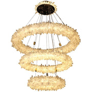 JC Primary Crystal Cluster Halo Modern Chandelier