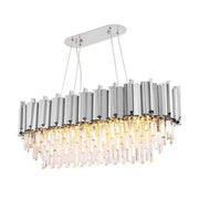 JC Bourbons Felipe Crystal Oval Chandelier