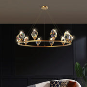 JC Nicole Crystal Round Chandelier