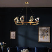 JC Nicole Crystal Round Chandelier