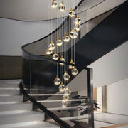 JC Nicole Crystal Staircase Chandelier