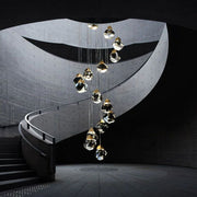 JC Nicole Crystal Staircase Chandelier