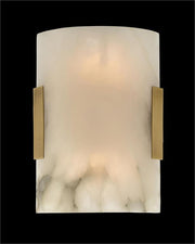 JC Curved Alabaster Wall Sconce