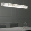 JC Cylindrical Alabaste Linear Chandeliersr