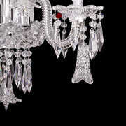 JC Elegance Candle Bastian Crystal Wall Sconce With Bell