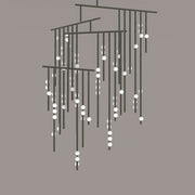 Soren Brass Glass Drop Chandelier