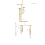 Soren Brass Glass Drop Chandelier