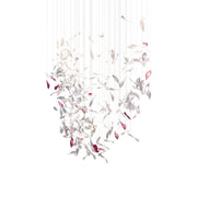 Calliope Modern Flying Glass Feather Chandelier