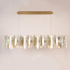 JC Alba Linear/Rectangle Oval Glass Chandelier