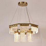 JC Aimee 2-Tier Round Down-light LED Chandelier