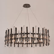 JC Sanjil Round Glass Chandelier