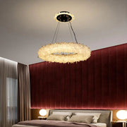 JC Daltree Crystal Halo Modern Chandelier