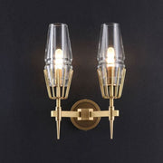 JC Dave Double Wine Glass Wall Sconce