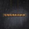 Dora Glass Linear Cylinder Chandelier 49″ 60″ 71″ - jchandelier