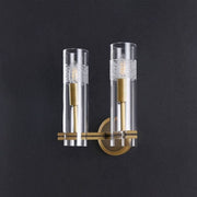 JC Double Head Kaleidoscope Wall Sconce, Brass