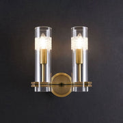 JC Double Head Kaleidoscope Wall Sconce, Brass