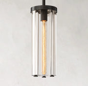 JC Emma Cylindrical Crystal Pendant Light