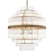 Fairy Modern Brass Glass Chandelier - Brass