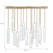 Eden Multi Spot Glass Chandelier