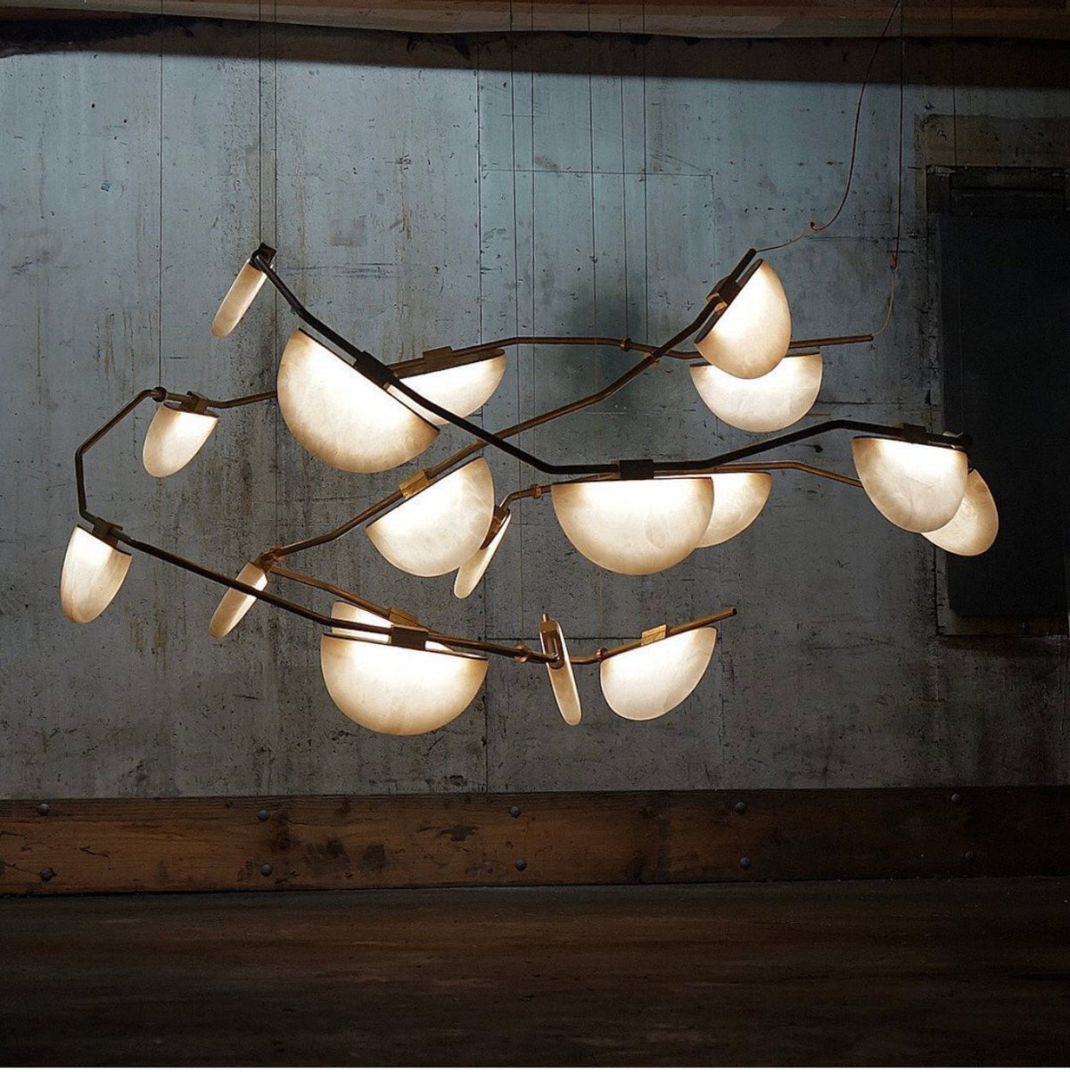 Alabaster Modern Artistic Ceiling Chandelier – J-Chandelier