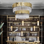 JC Royal Decorative 2-Tier Round Chandelier