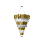 JC Empire Decorative 4-Tier Round Chandelier