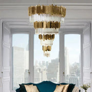 JC Empire Decorative 4-Tier Round Chandelier