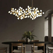 JC Escamoles Modern Linear Grape Chandelier