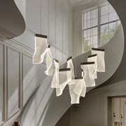 JC Flame Round Chandelier For Staircase