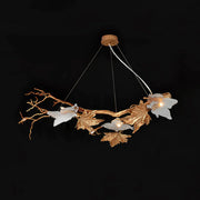 JC Folio Branch Brass Chandelier