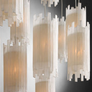 JC Gule Rectangular Chandelier